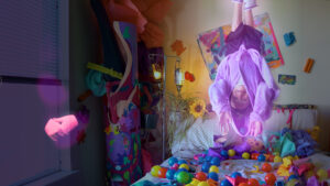 Kalyn Heffernan in the video for Wheelchair Sports Camp's new song, "Yess I'm a Mess."