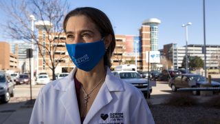 Dr. Gaby Frank works at Denver Health. March 31, 2021.