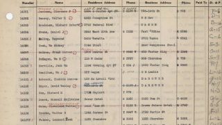 An excerpt of a KKK membership ledger, dating to the 1920s, that History Colorado published online in its entirety.
