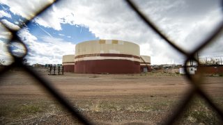 Xcel Energy's "Zuni tank farm" on the edge of Sun Valley. May 13, 2021.