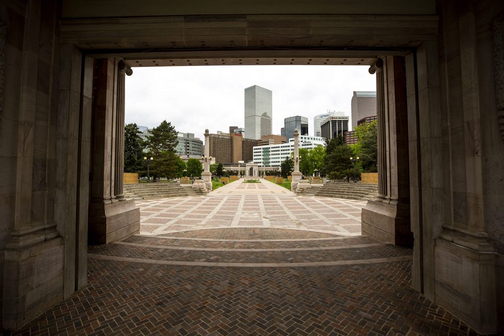 There's not much happening at Civic Center Park on May 27, 2021.