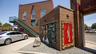 The Five Points Outdoor Mural Gallery at Five Points Plaza on Welton Street. June 15, 2021.