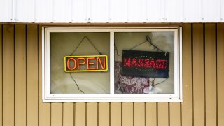 A massage parlor on Sheridan Boulevard. June 23, 2021.