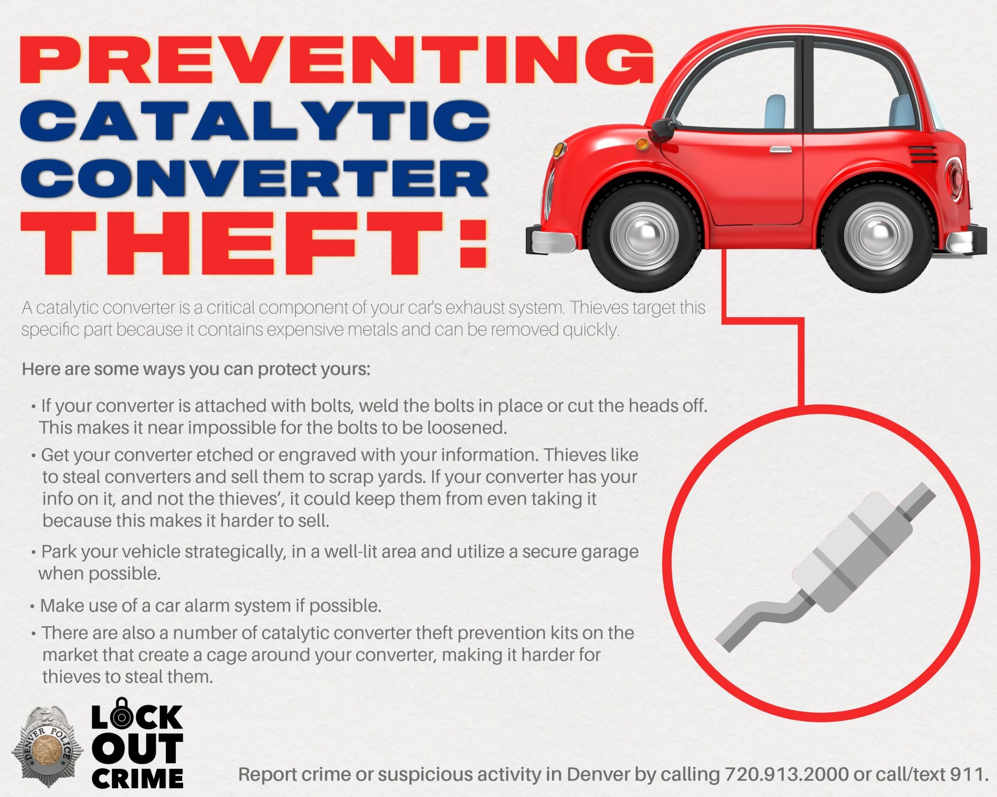 Denver wants to slow catalytic converter thefts by tracking a lot more