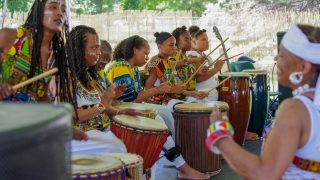 A performance at the Colorado Black Arts Festival.