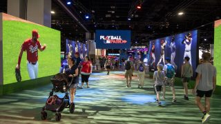 The "Play Ball" exhibition at the Colorado Convention Center. July 13, 2021.