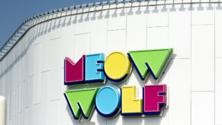 Meow Wolf's new building has a new sign. July 29, 2021.