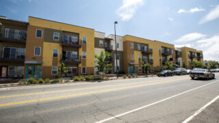 Apartments on Morrison Road in Westwood. Aug. 21, 2021.