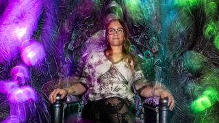 In time for Halloween, Spookadelia 4: The Curse Of Novo Ita at Spectra Art Space in Denver is an all-ages psychedelic immersive art, augmented reality and theatrical experience. Sadie Young, Spectra’s chief curator and CEO, photographed in a room she created at Spookadelia 4.