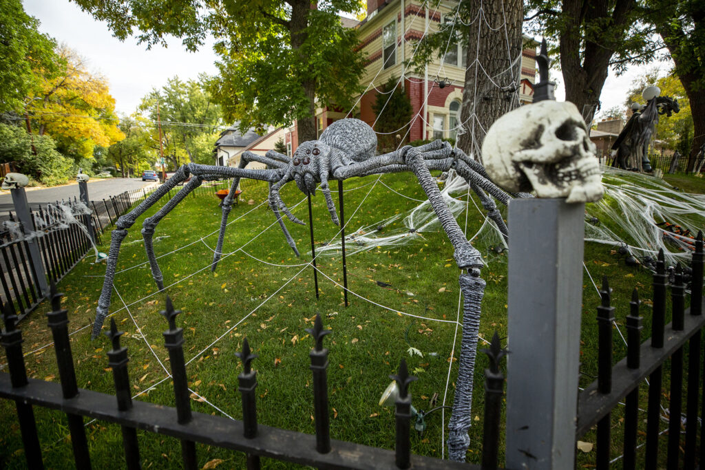 Some spooky stuff around Cameron Tune's block in Montclair. Oct. 14, 2021.