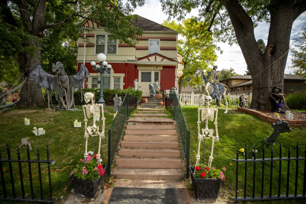 Some spooky stuff around Cameron Tune's block in Montclair. Oct. 14, 2021.