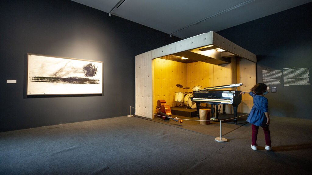 Jason Moran's "Bathing The Room With Blues" at the Museum of Contemporary Art Denver. Oct. 19, 2021.