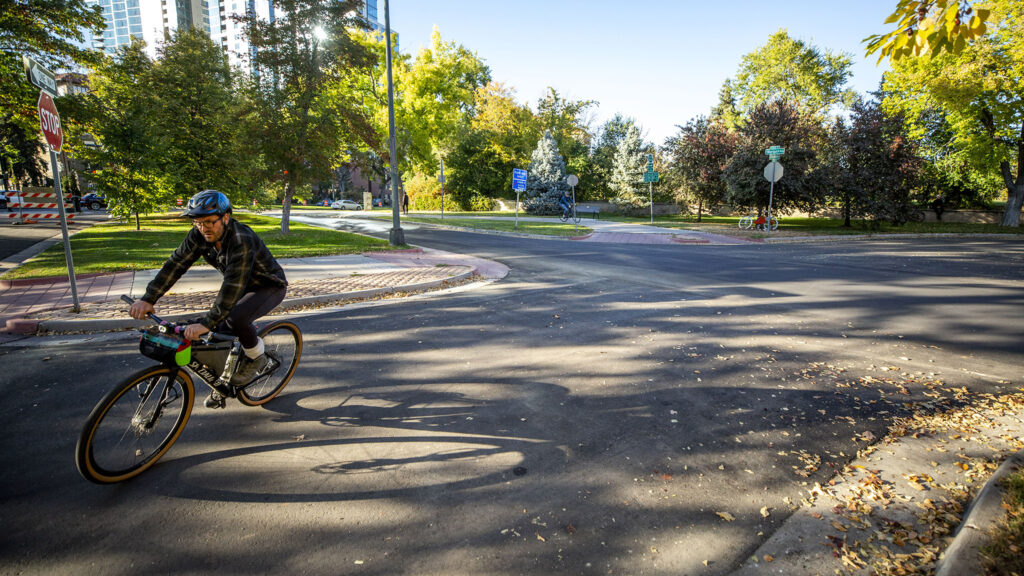 The stretch of Marion Parkway where Alexis Bounds was fatally hit by a driver was recently repaved. Oct. 21, 2021.