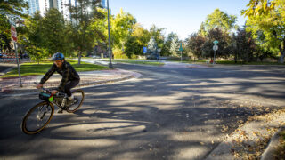 The stretch of Marion Parkway where Alexis Bounds was fatally hit by a driver was recently repaved. Oct. 21, 2021.