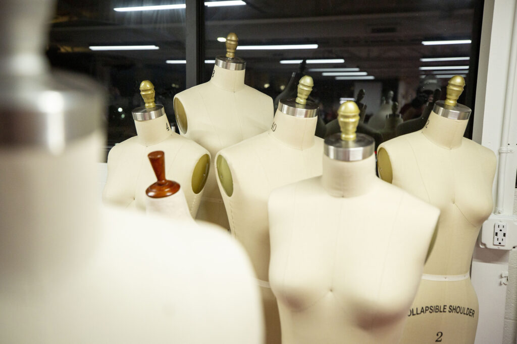 Mannequins at the ready inside Stanley Marketplace's Factory Fashion. Jan. 13, 2022.