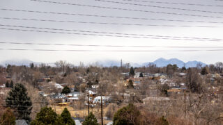 Denver is cold and grey on Jan. 14, 2022. Seen from Ruby Hill.