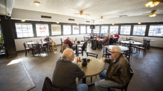 Ed and Marv have been eating at the Breakfast Inn on Evans Avenue for 30 years. Virginia Village, Jan. 26, 2022.