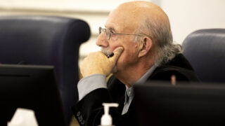Denver City Council member Paul Kashmann attends a committee meeting in the body's main chambers at the City and County Building. March 16, 2022.