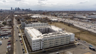 The Stella affordable housing building in Globeville. March 16, 2022.