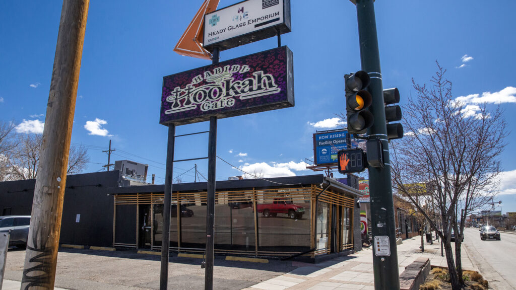 The old Habibi Hookah Cafe spot on South Broadway in Platt Park. April 6, 2022.