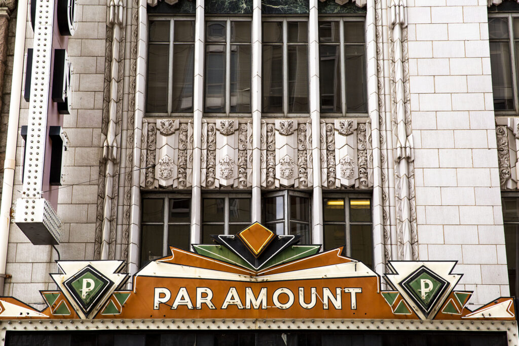 The Paramount Theatre downtown. April 13, 2022.