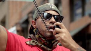 Terrance Roberts in footage from "The Holly."