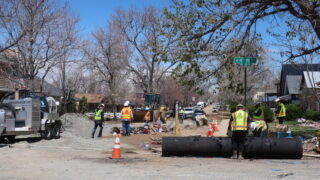 A water main break in Berkeley has displaced residents. April 25, 2022.