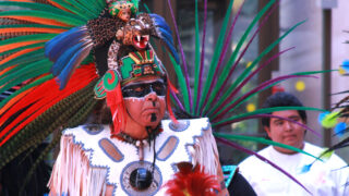 Raul Chavez Portillo performs Danza Mexica.