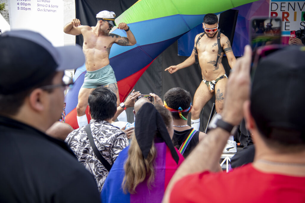 The rave tent at Denver PrideFest. June 25, 2022.
