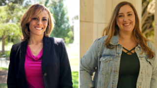 House District 6 Democratic primary candidates Elisabeth Epps (left) and Katie March.