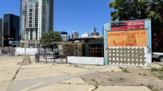 The old Wahoo's Fish Taco building in Uptown is on the market.