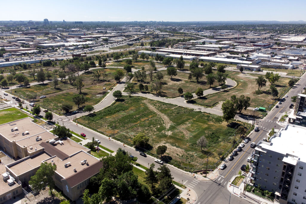 The core of Sun Valley, which held public housing until recently, is now a big empty block. July 7, 2022.