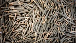 Pre-rolled joints assembled at MT Growers' cannabis facility in Northeast Park Hill. Sept. 14, 2022.