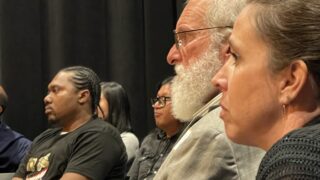 A community meeting about the state of KUVO, September 20, 2022. Kyle Harris/Denverite