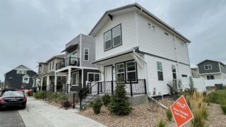 Modular houses in Green Valley Ranch, September 22, 2022. Kyle Harris / Denverite