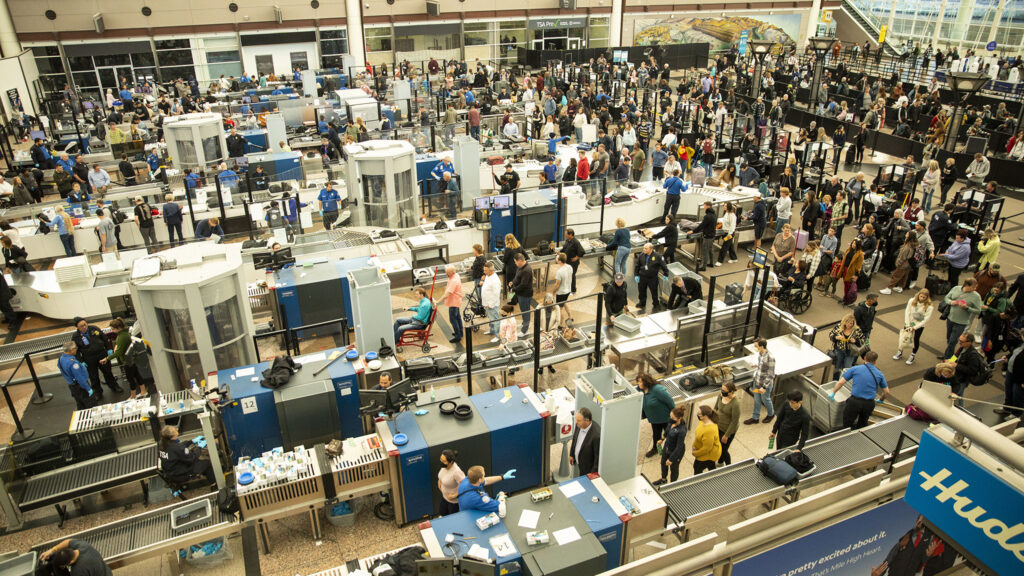 North security at Denver International Airport. Oct. 28, 2022.