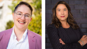 Mary Opler of Sacramento, CA (left), and Lisabeth Pérez Castle of Denver.