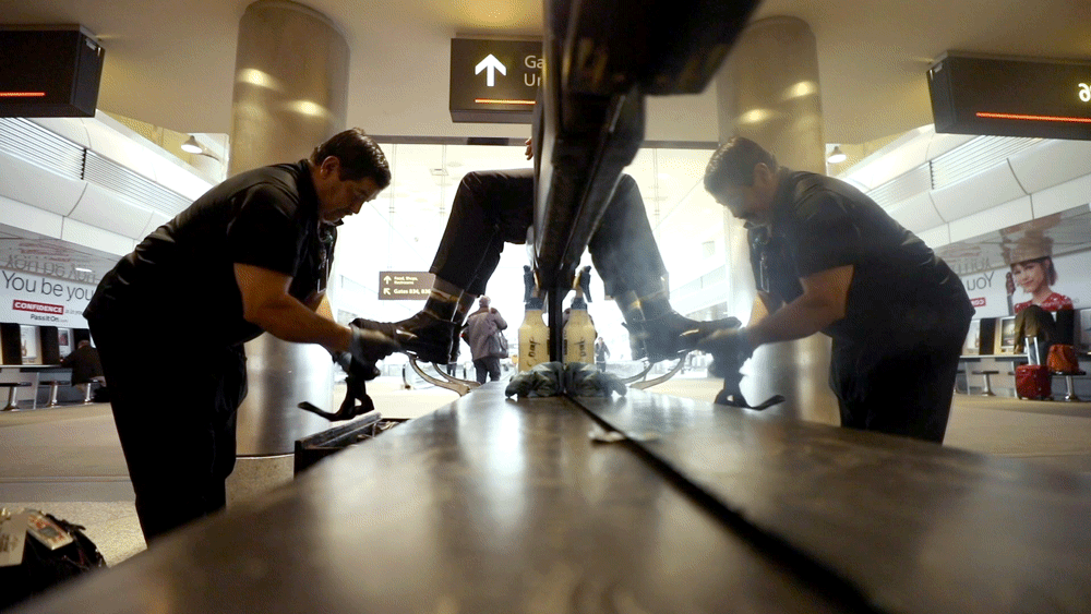 "It's all about the love" How DIA's shoe shiners are staying afloat as