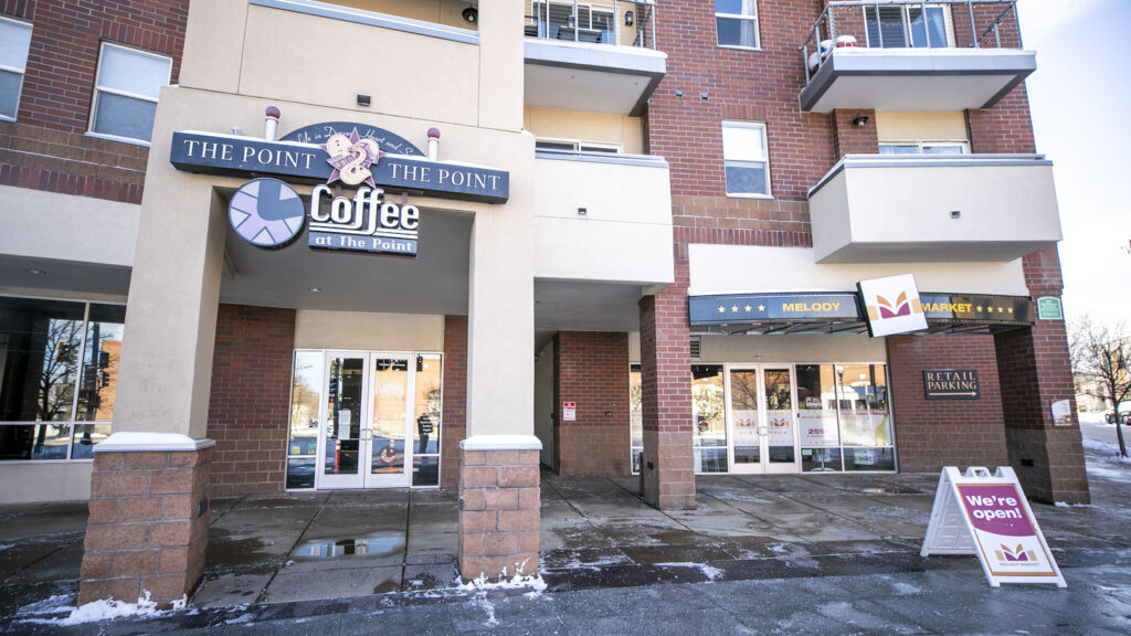 In the heart of Five Points, Coffee at the Point is closed and Melody Market is closing. Jan. 19, 2023.