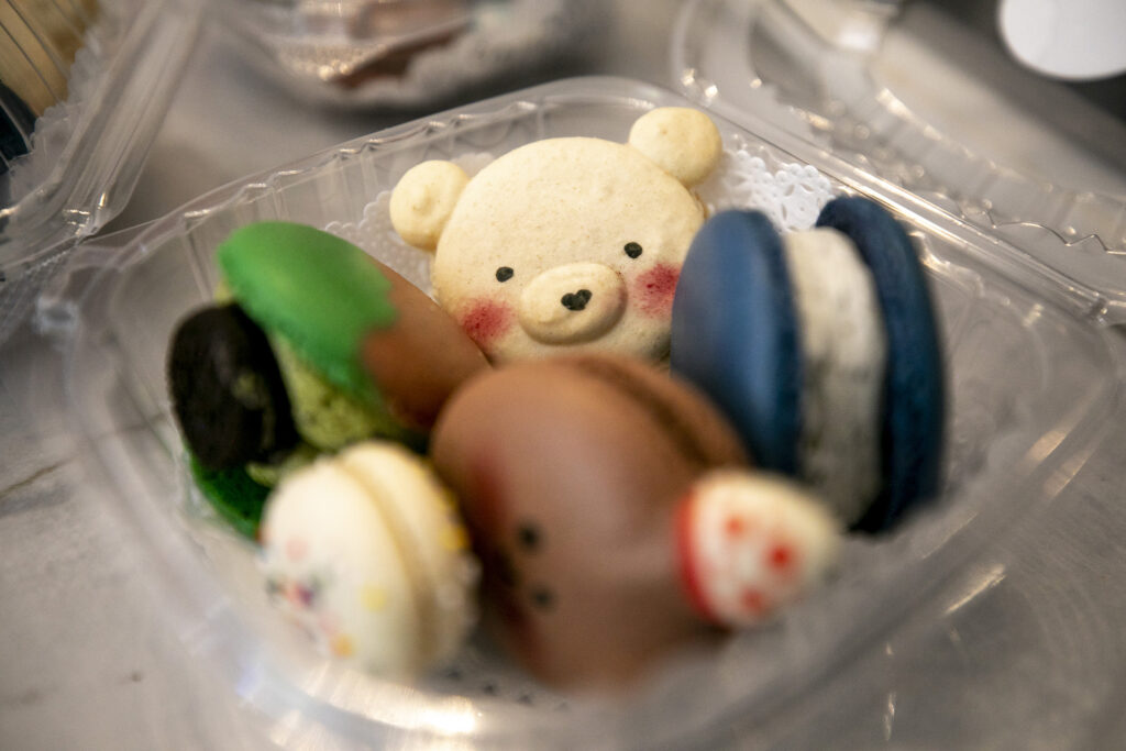 A very approachable macaroon for sale at Ti Cafe on South Broadway. June 24, 2023.