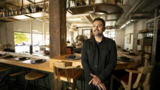 Brutø Chef Michael Diaz de Leon in his LoDo restaurant. Sept. 13, 2023.