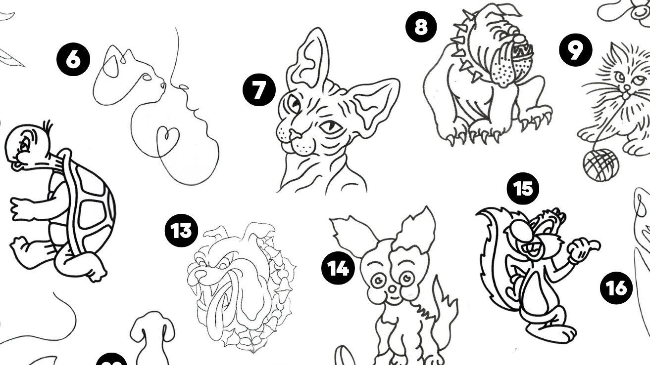 This wrinkly cat tattoo helps out animals in need