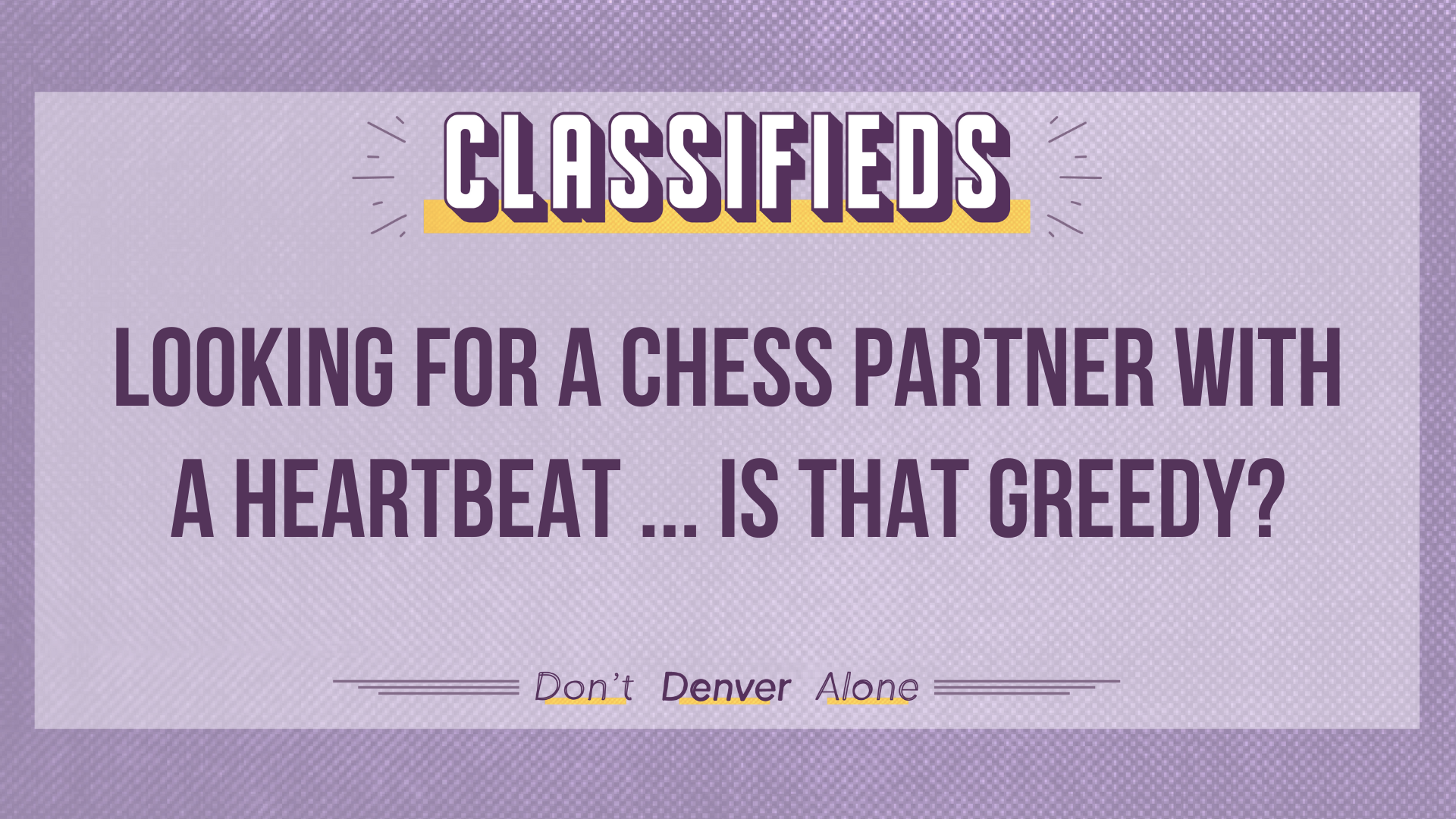 Denverite Classifieds: Aug. 5, 2024