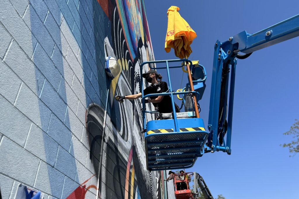 The Colfax Canvas Mural Festival returns this weekend with a new work from Danielle Seewalker