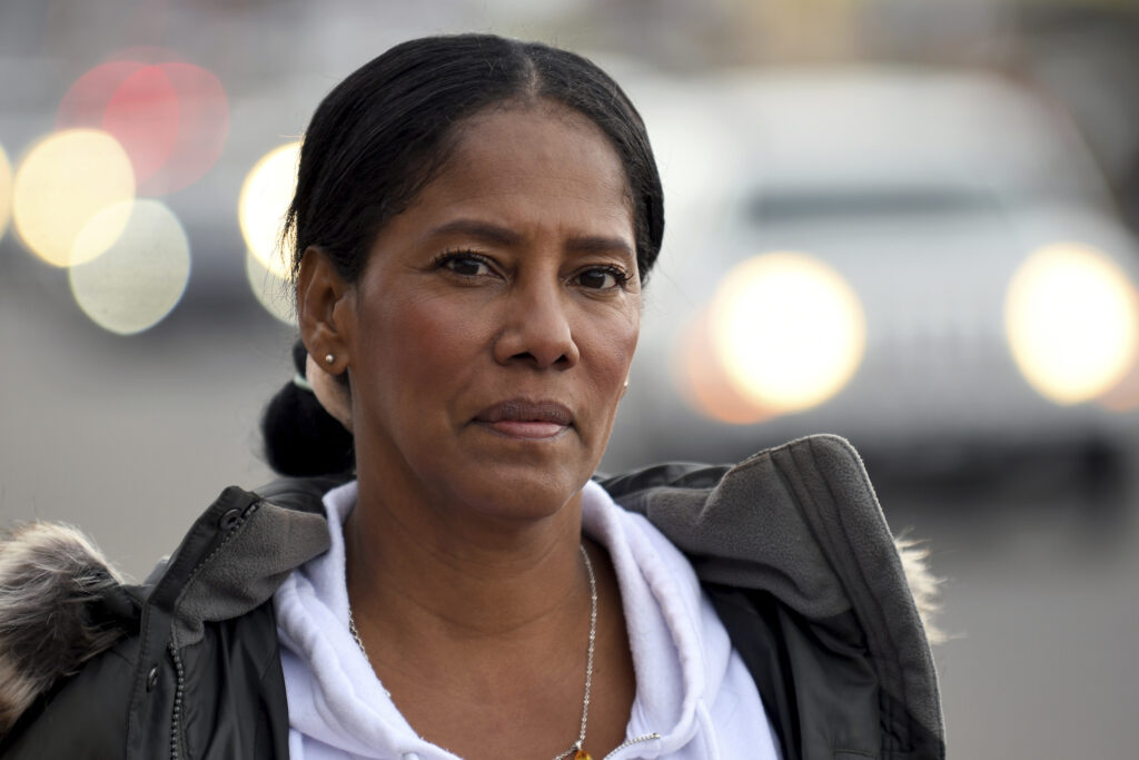 Sofia Roca poses for a close-up portrait of her face.