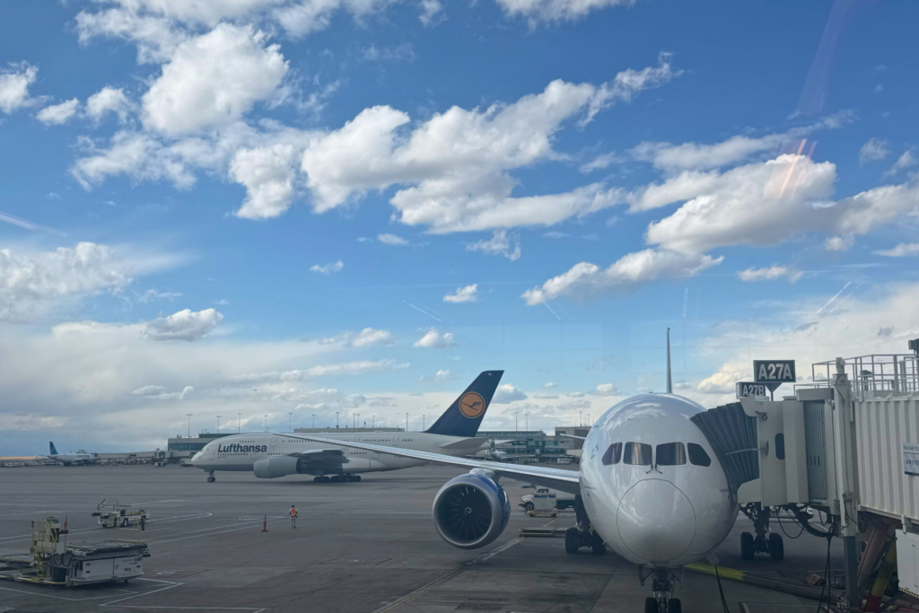 Two planes at Denver International Airport