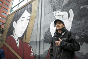 細川真希 原画「People in Seattle 2011」16×26cm 細川真希 原画「People in Seattle 2011」16×26cm 細川真希 原画