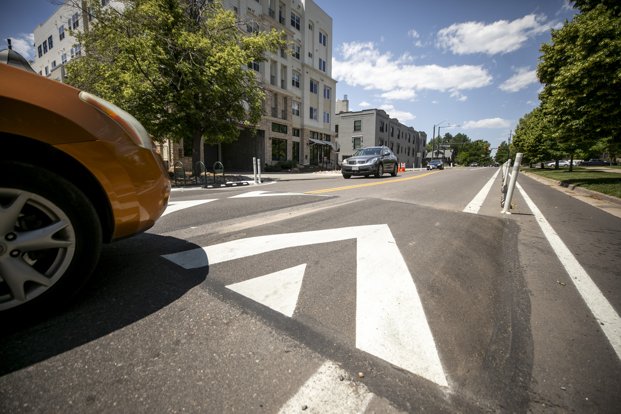 Some rare speed bumps are getting installed in Westwood and Athmar