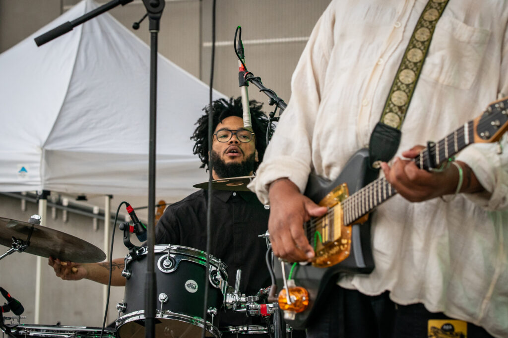 Bartees Strange drummer TK Johnson at Indieverse