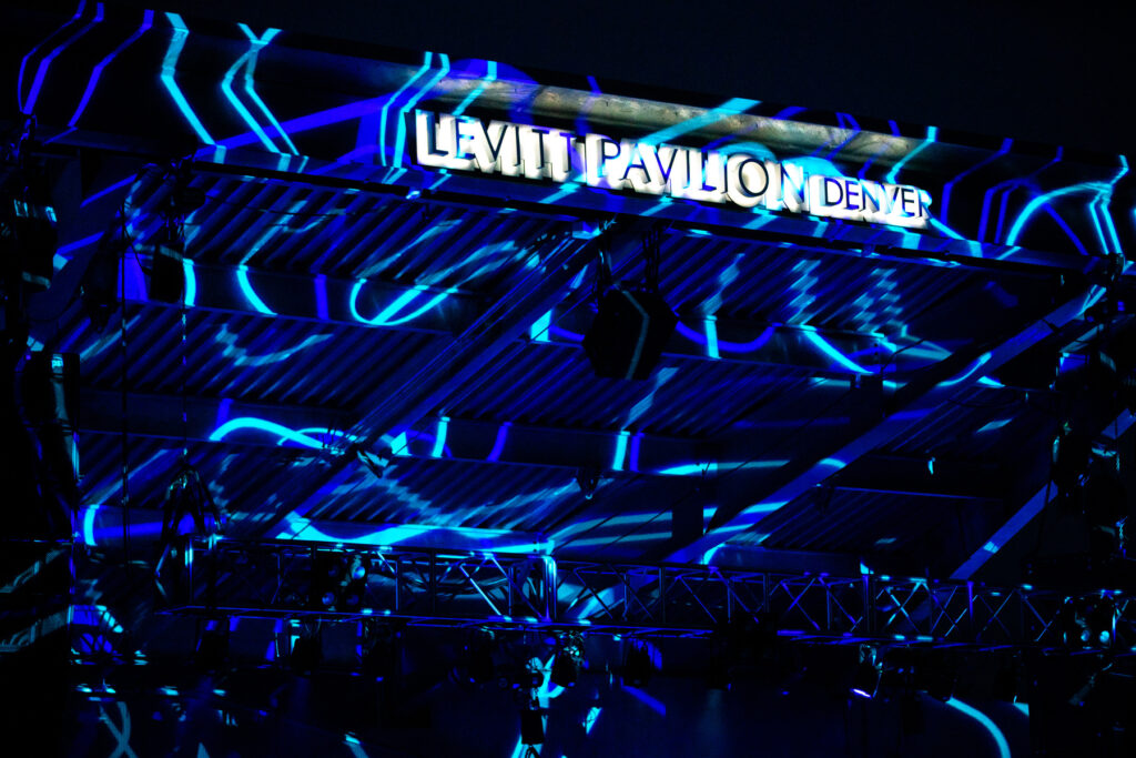 Some of the light show at Indieverse